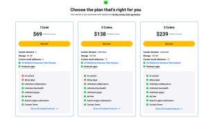 Webstarts pricing
